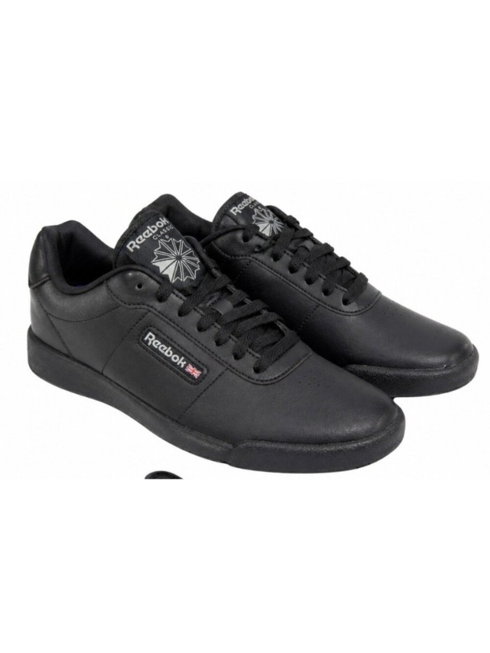 NEW Reebok Classic Princess Training Shoes Sneakers Womens Sz 9 Black Leather